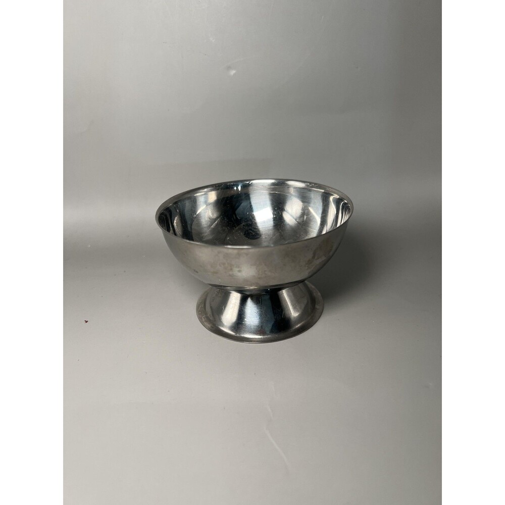 Ross Stainless Steel Dessert Bowl Pedestal Ice Cream Sherbet Dish Small